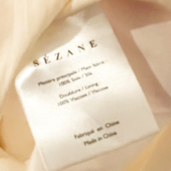 NWT SEZANE Erell Silk Long Sleeve Mini Dress in Floral Multicolored Print US 2 - Picture 9 of 12